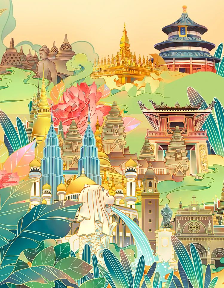 2024年中国—东盟人文交流年主题标识设计大赛-CNYISAI艺赛 | 翕然艺术